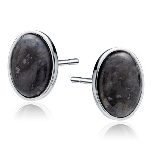 Cercei argint cu piatra neagra DiAmanti Z2068ER_L-DIA (Argint 925‰ 5,4 g.)